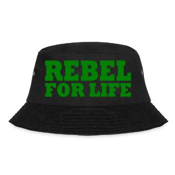 Rebel for life - Bucket Hat - black - Front - Lela (165cm)