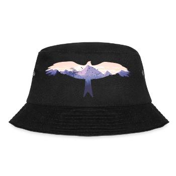 Eagle, Bird, Forest, Nature, Mountains, Animal Motif, Animal - Bucket Hat - black - Front - Lela (165cm)
