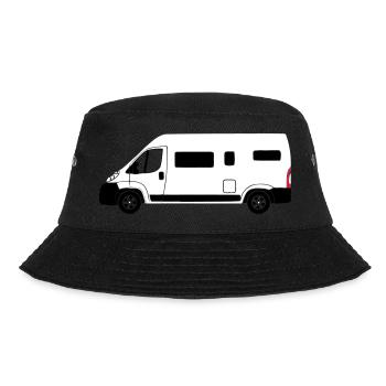 Wohnmobil - Bucket Hat - Schwarz - Vorne - Lela (165cm)