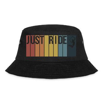 Just ride 6 - Bucket Hat - Schwarz - Vorne - Lela (165cm)