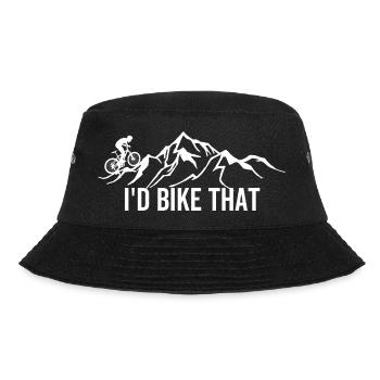 I'd Bike That - Bucket Hat - Schwarz - Vorne - Lela (165cm)