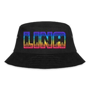 Lina Regenbogen - Bucket Hat - Schwarz - Vorne - Lela (165cm)