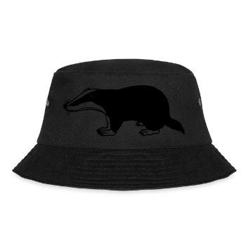 Dachs - Bucket Hat - Schwarz - Vorne - Lela (165cm)