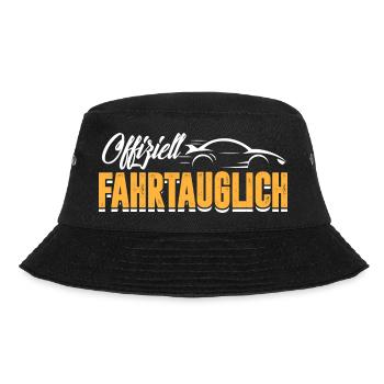 Offiziell Fahrtauglich 18. Geburtstag Führerschein - Bucket Hat - Schwarz - Vorne - Lela (165cm)