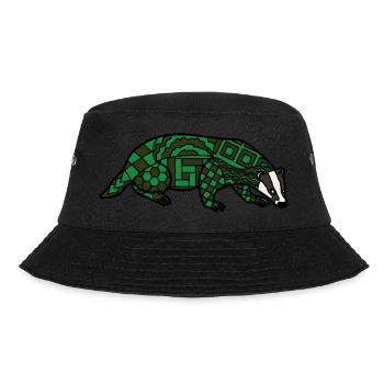 ZenDoodle "Badger" - Bucket Hat - black - Front - Lela (165cm)
