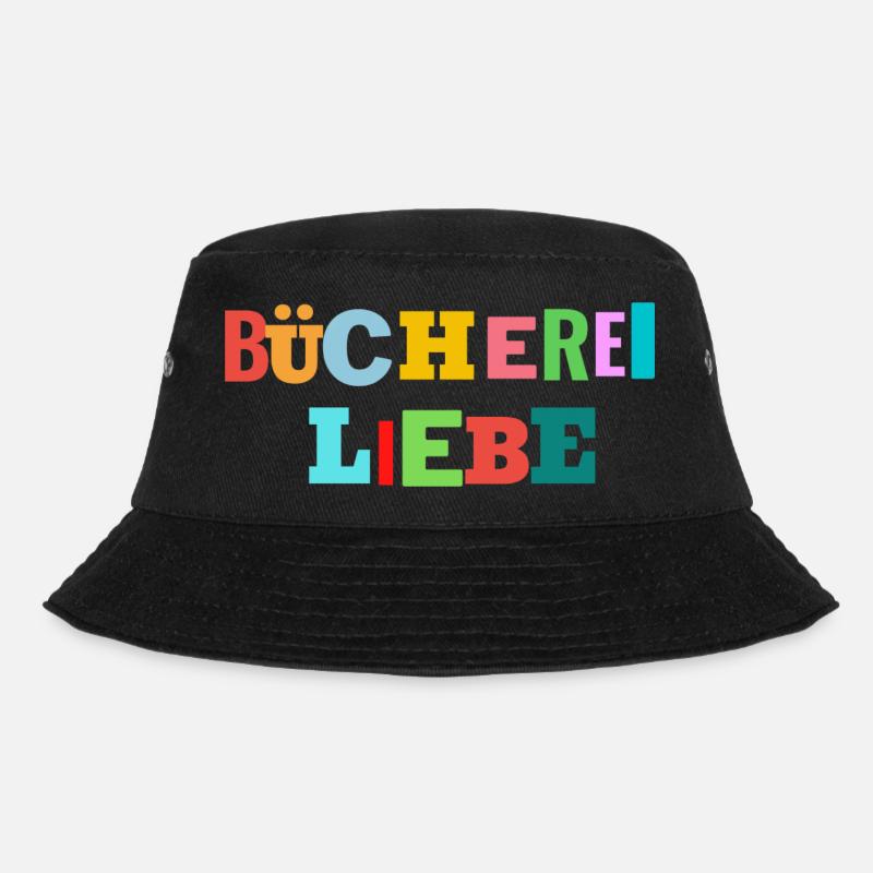 Bücherei Liebe - Bucket Hat - Schwarz