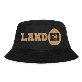 Landei Spruch Dorfkind Dorfleben Natur - Bucket Hat - Schwarz - Vorne - Lela (165cm)