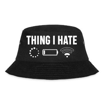 Thing I Hate Tech Icons - Bucket Hat - black - Front - Lela (165cm)