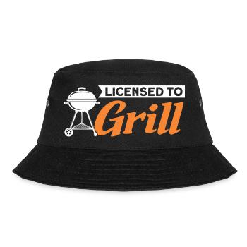 Licensed to Grill - Bucket Hat - Schwarz - Vorne - Lela (165cm)