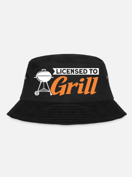 Licensed to Grill - Bucket Hat - Schwarz