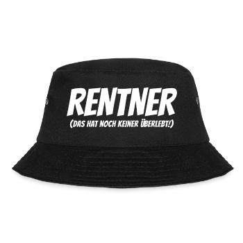 Rentner - Bucket Hat - Schwarz - Vorne - Lela (165cm)