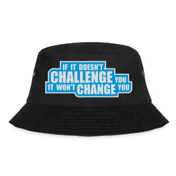 Workout Fitness Motivation Quote - Bucket Hat - black - Front - Lela (165cm)