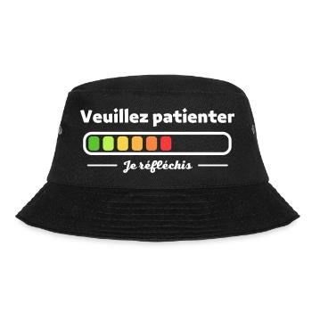 Veuillez patientez je réfléchis... - Bob - noir - Devant - Lela (165cm)