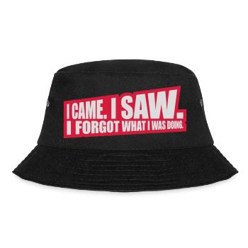 I came saw forget - Bucket Hat - Schwarz - Vorne - Lela (165cm)