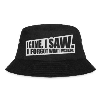 I came saw forget - Bucket Hat - Schwarz - Vorne - Lela (165cm)