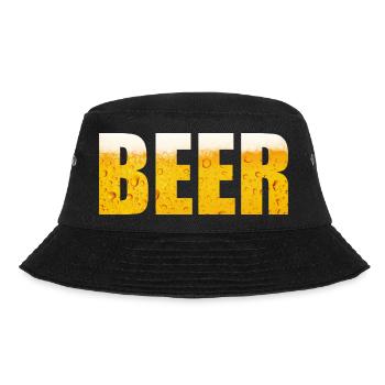 beer tshirt design drinking - Bucket Hat - black - Front - Lela (165cm)