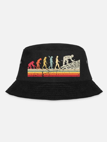 Couvreur Human Evolution Retro Vintage Construction - Bob - noir