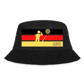 180 - Bucket Hat - Schwarz - Vorne - Lela (165cm)