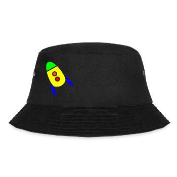 Raketenkind ok - Bucket Hat - Schwarz - Vorne - Lela (165cm)