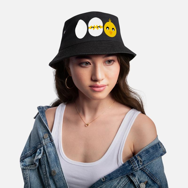 Comic hatching chick Bucket Hat