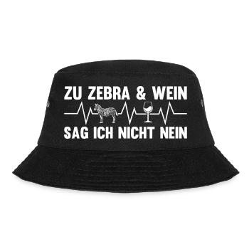 Zebra - Bucket Hat - Schwarz - Vorne - Lela (165cm)