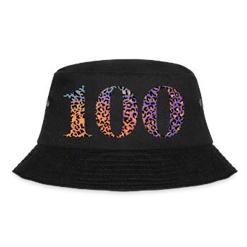 100th Anniversary Leopard - Bucket Hat - black - Front - Lela (165cm)