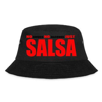Keine Drogen, kein Alkohol, nur Salsa - Bucket Hat - Schwarz - Vorne - Lela (165cm)