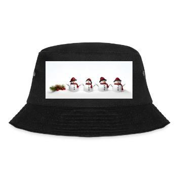 Schneemann - Bucket Hat - Schwarz - Vorne - Lela (165cm)