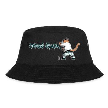 Cat Graffiti Dogs Suck - Bucket Hat - black - Front - Lela (165cm)