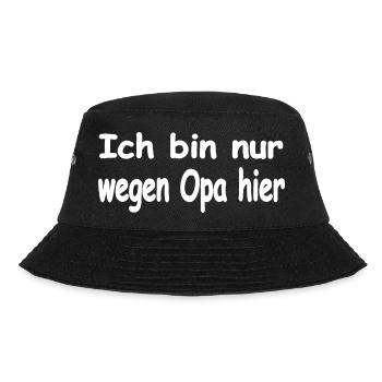 Opa - Bucket Hat - Schwarz - Vorne - Lela (165cm)