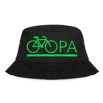 bester Opa Fahrrad Mountainbike Radeln Kritzeln - Bucket Hat - Schwarz - Vorne - Lela (165cm)