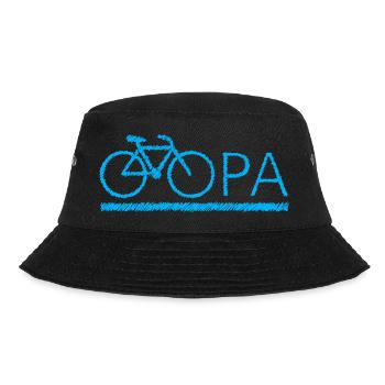 bester Opa Fahrrad Mountainbike Radeln Kritzeln - Bucket Hat - Schwarz - Vorne - Lela (165cm)