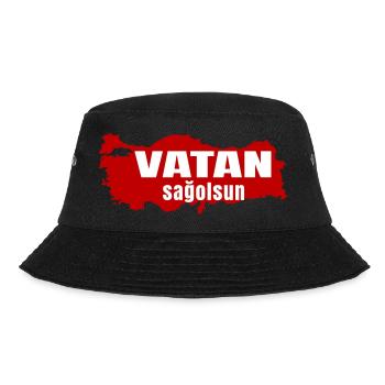 Vatan Sagolsun V2 - Bucket Hat - black - Front - Lela (165cm)