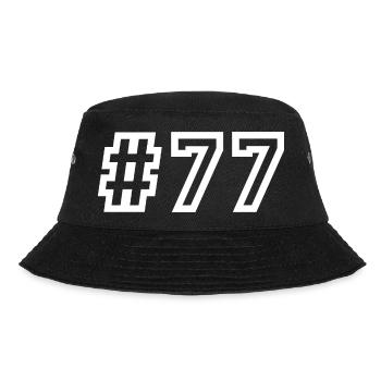1977 Hashtag 77 - Bucket Hat - black - Front - Lela (165cm)