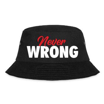 Never Wrong Matching Couples Funny Valentine’s Day - Bucket Hat - black - Front - Lela (165cm)
