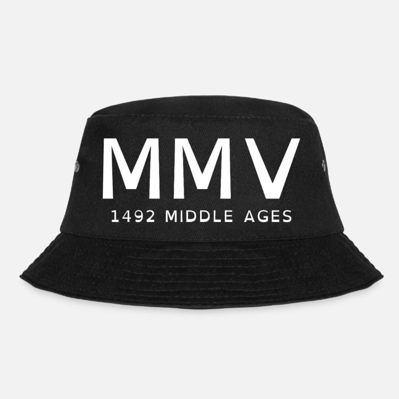2005_LINE_white - Bucket Hat - Schwarz