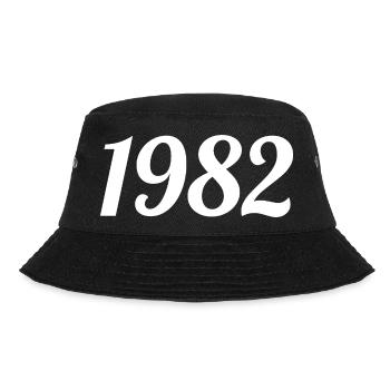 1982 Vintage 1982 Retro Birthday 1982 Gift - Bucket Hat - black - Front - Lela (165cm)