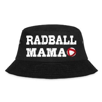 Radball, Radballer, Hallenradsport, Mama,  - Bucket Hat - Schwarz - Vorne - Lela (165cm)