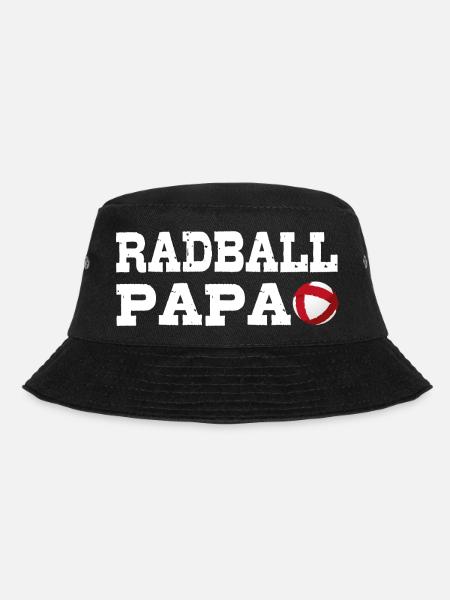 Radball, Radballer, Hallenradsport, Papa - Bucket Hat - Schwarz