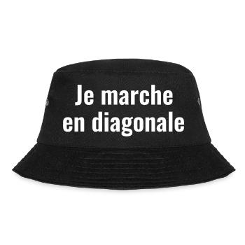 Je marche en diagonale  - Bob - noir - Devant - Lela (165cm)
