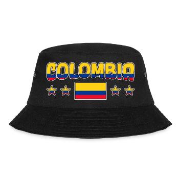 Colombian Flag Colombia Flag - Bucket Hat - black - Front - Lela (165cm)
