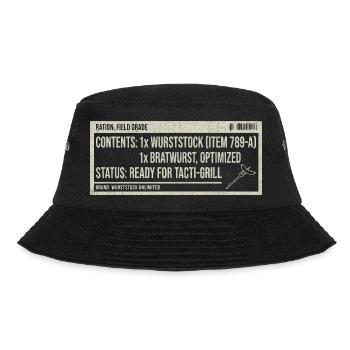 Humour Bratwurst Label Vintage - Bob - noir - Devant - Lela (165cm)