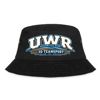 Unterwasser Rugby 3D Teamsport - Bucket Hat - Schwarz - Vorne