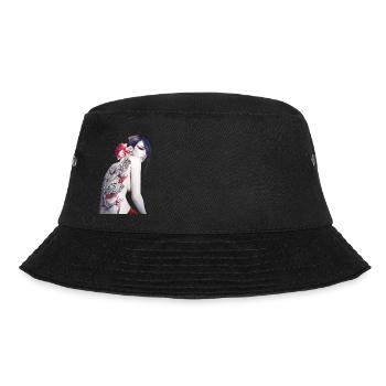 Asiatisch - Bucket Hat - Schwarz - Vorne - Lela (165cm)