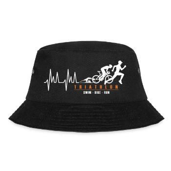Triathlon triathlete sport triathlon - Bucket Hat - black - Front - Lela (165cm)