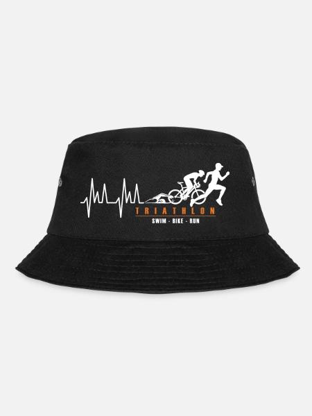 Triathlon Triathlet Sport Triathlon - Bucket Hat - Schwarz