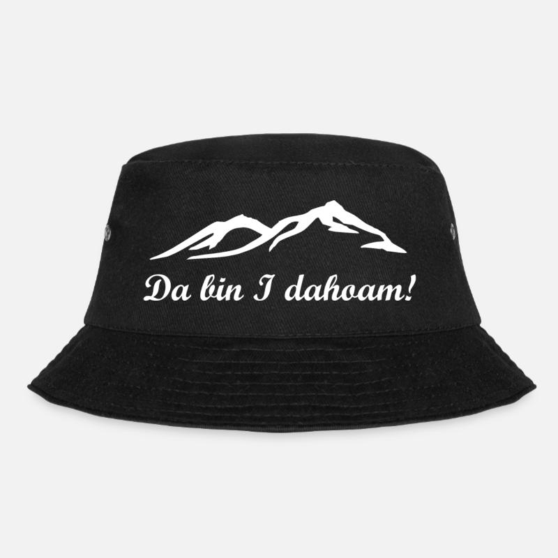 Da bin i dahoam! Berg- und Heimatliebe! - Bucket Hat - Schwarz