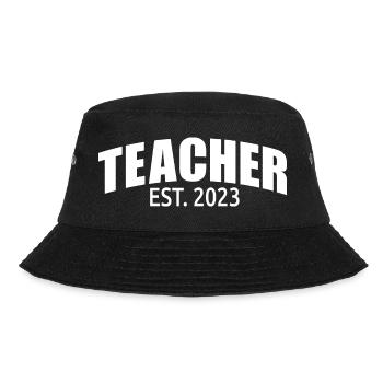 Lehrer Est. 2023 Graduate Education Teacher Geschenk - Bucket Hat - Schwarz - Vorne - Lela (165cm)