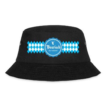 Boarisch Bayern Dialekt Raute - Bucket Hat - Schwarz - Vorne - Lela (165cm)