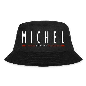 MICHEL prénom cadeau t-shirt personnalisé michel - Bob - noir - Devant - Lela (165cm)